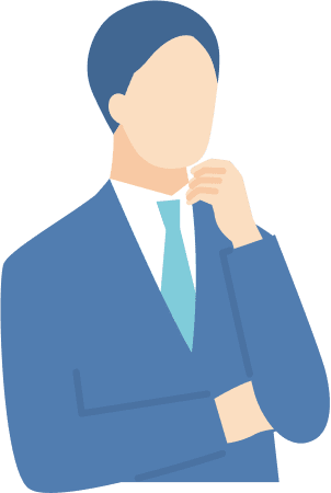 悩む人のイラスト